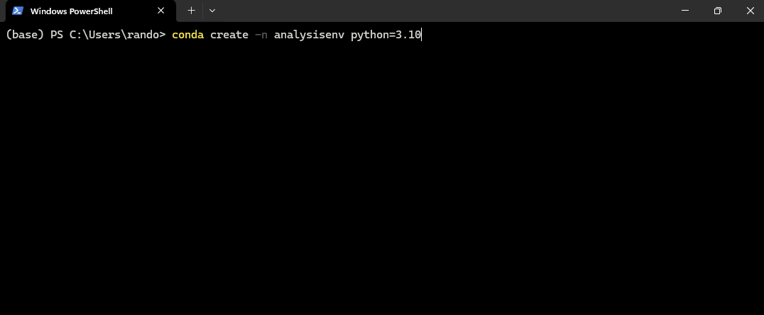 Step 1: Create conda environment