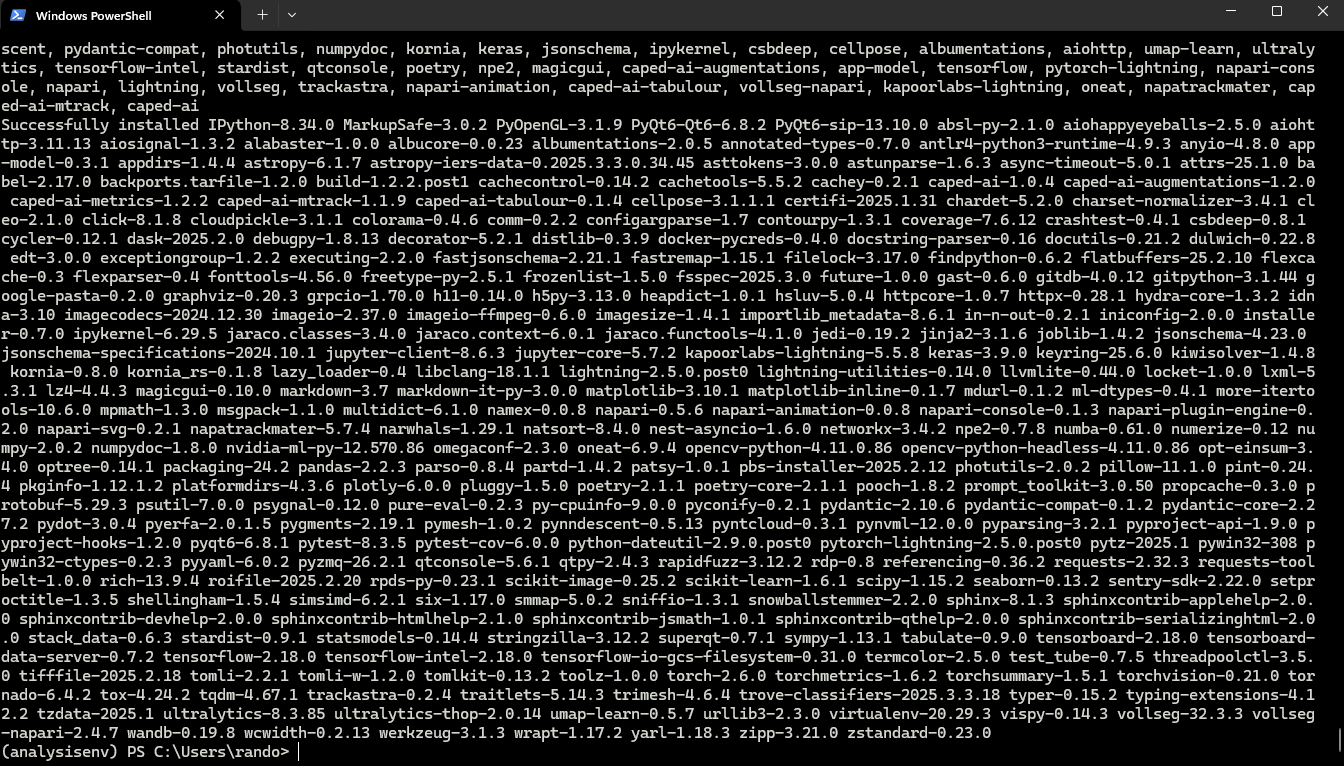 Step 7: Packages installed
